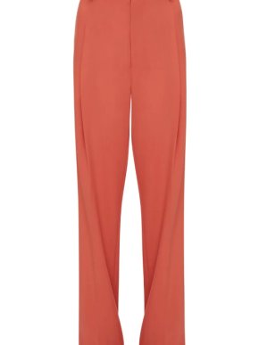 Victoria Beckham Pleat-Detail Wide-Leg Trousers