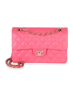 Chanel Quilted Lambskin Small Classic Double Flap Bag