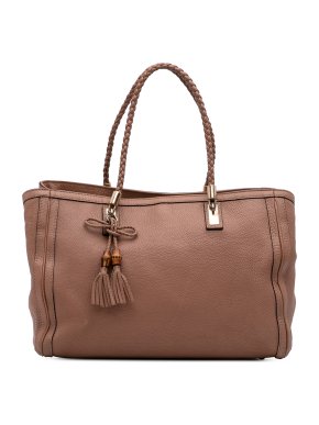 Gucci Brown Medium Leather Bella Tote