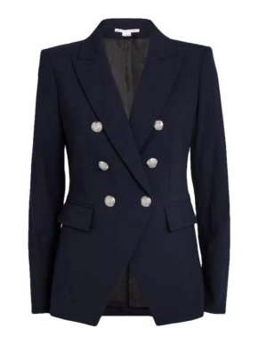 Balmain Navy Double Breatsed Blazer