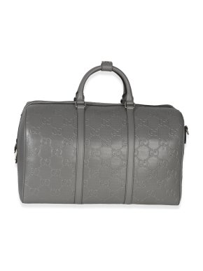 Gucci Embossed Calfskin GG Tennis Medium Duffle Bag
