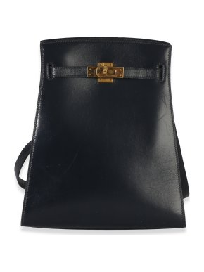 Hermes Hermès  Box Kelly Sport 20 PM Bleu Marine