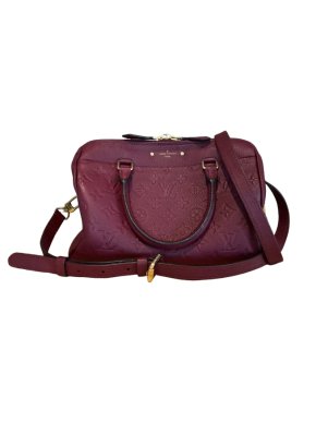 Louis Vuitton Burgundy Speedy Bandouliere Handbag 25