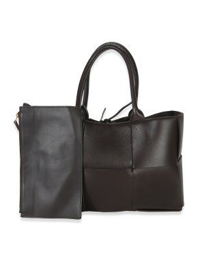Bottega Veneta Brown Fondant Intrecciato Nappa Mini Arco Tote