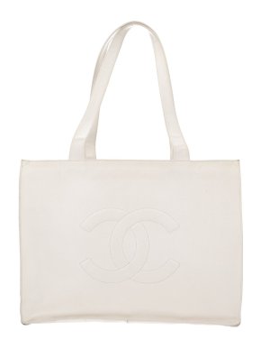 Chanel Vintage Leather CC Tote Bag