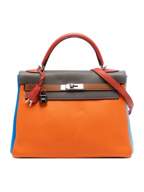 Hermes Limited Edition Clemence Arlequin Kelly II Retourne 32