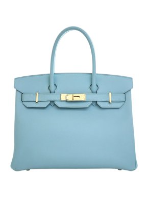 Hermes Bleu Atoli Epsom Birkin Retourne 30