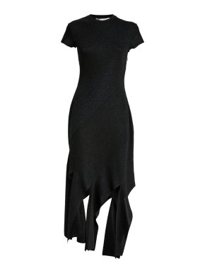 Stella McCartney Lurex Rib Knit Midi Dress
