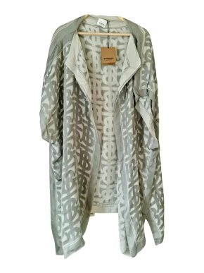 Burberry Silk Logo Poncho/Cover Up