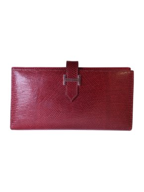 Hermes Red Lizard beam Wallet