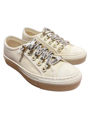 Dior White Canvas Trainers