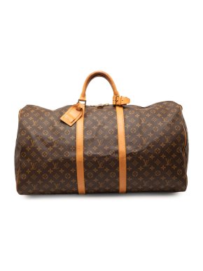 Louis Vuitton Coated Canvas Monogram Keepall 60