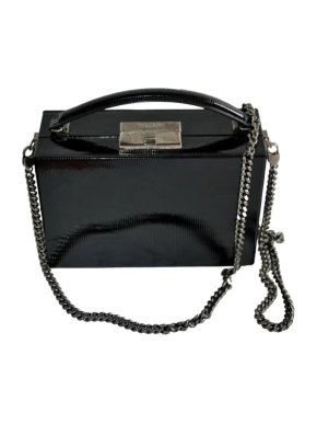 Saint Laurent Black Leather Top Handle Bag