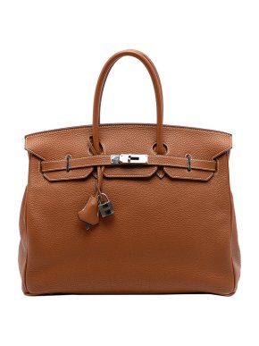 Hermes Hemres Gold Togo Birkin Retourne 35