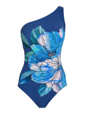Gottex Wild Flower One Shoulder One Piece