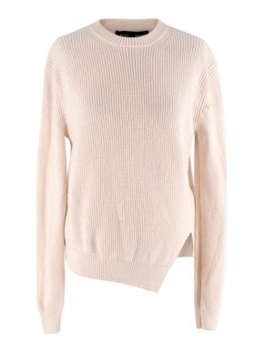Proenza Schouler Ivory Wool-Cashmere Knit Sweater