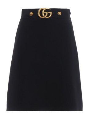 Gucci Marmont Buckle A-Line Skirt