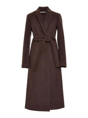 Rosetta Getty brown angora melton tailored coat - New Season
