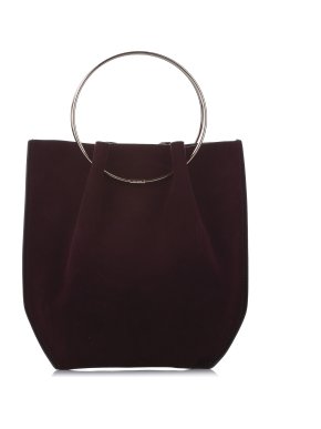 Circle Suede Leather Handbag