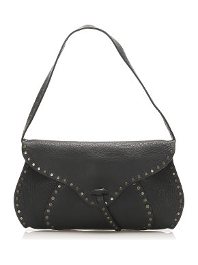 Celine Studded Leather Baguette