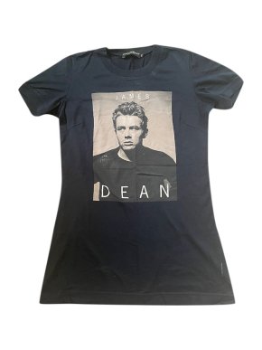 Dolce & Gabbana Navy Cotton James Dean Print T-Shirt