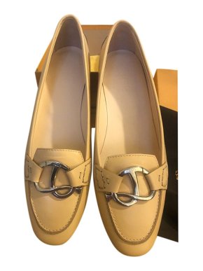 Peach Leather Loafers