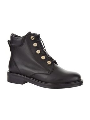 Claudie Pierlot Black Studded Leather Aramis Boots