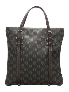 Loewe Vintage Anagram Canvas Tote Bag