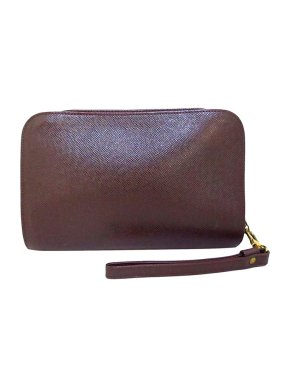 Louis Vuitton Burgundy Taiga Leather Baikal Pouch