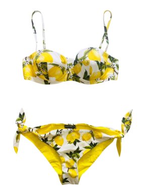 Dolce & Gabbana Lemons Print Balconette Bikini