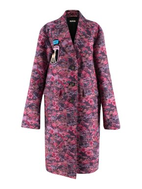 Miu Miu Purple Jacquard Coat