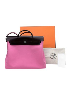 Hermes Bubblegum Herbag Zip 39 Retourne PHW