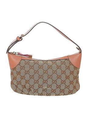 Gucci Vintage GG Monogram Canvas Baguette Bag