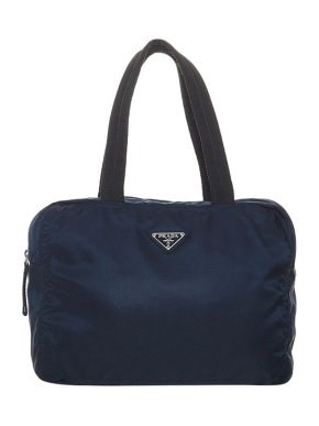 Prada Black Nylon Tessuto Business Bag