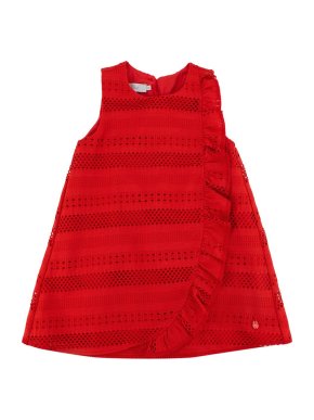 Dior Red Lace Double-Layered Dress