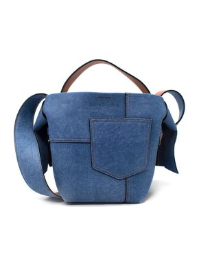 Acne Denim Blue Mini Patchwork Musubi Bag