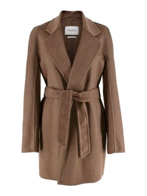 MaxMara Tobacco Cashmere Short Coat