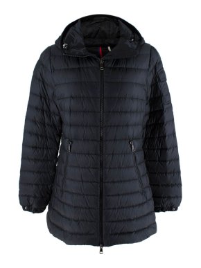Moncler Black Nylon Down Filled Ments Short Jacket