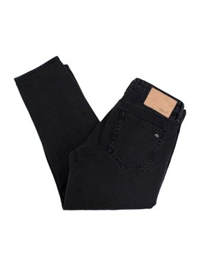 Rag and Bone Charcoal Wash Rosa Mid Rise Boyfriend Jeans