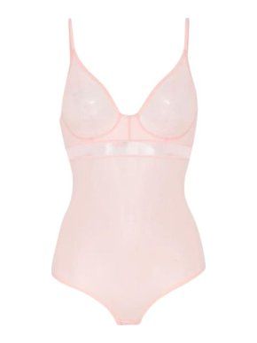 Stella McCartney Nude Stretch Tulle Grace Bodysuit