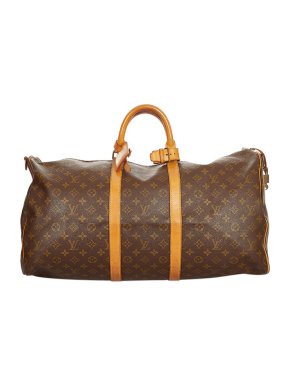 Louis Vuitton Vintage Monogram Canvas Keepall 55 Weekend Bag
