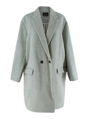 Isabel Marant Ice Blue Wool-Cashmere Filipo Coat