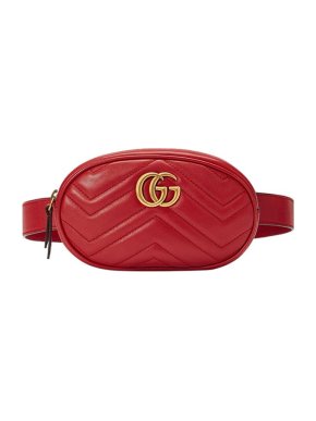 Gucci GG Marmont Matelasse Leather Belt Bag