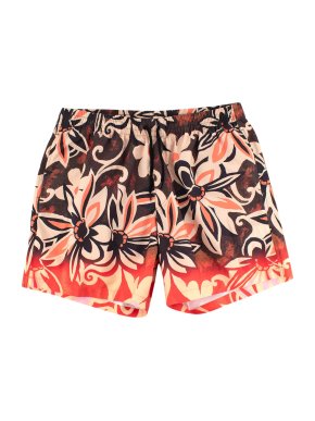 Dries Van Noten Orange Tropical Swim Shorts
