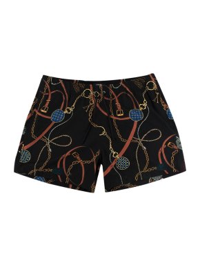 Amiri Mid-length Printed Stretch-shell Swim Shorts