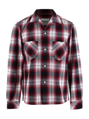 Takahiromiyashita The Soloist. Red Plaid Worker Shirt