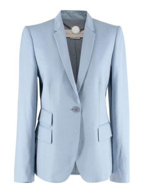 Stella McCartney Powder Blue Single Breasted Blazer