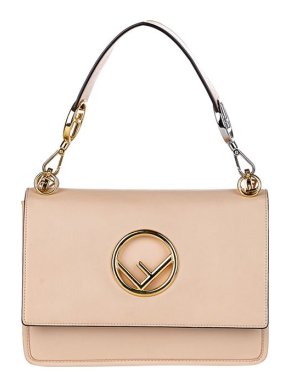 Fendi Light Pink Leather Kan I F Bag