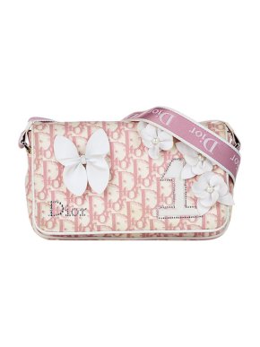 Dior Vintage Pink Oblique Trotteur Bag