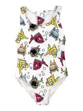 Stella McCartney Angry Fish Print Swimming Costume